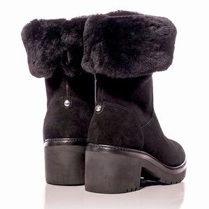 Black Suede Michael Kors Whitaker Boots